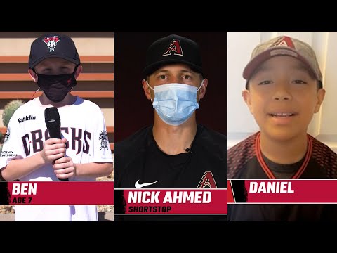 Kids Ask Professional Baseball Players Questions!  Arizona Diamondbacks video clip