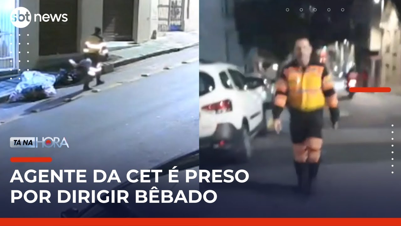 Agente da CET é preso por embriaguez ao volante após causar acidente | #TanaHora