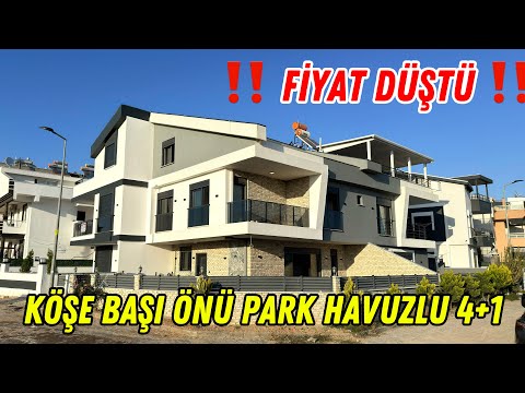 ❗️Fiyat Düştü❗️Müstakil Havuzlu Köşe Başı Önü Park Geniş 4+1 Sıfır Villa / No:406