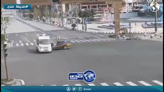 سواق اسعاف في موقف لا يحسد عليه