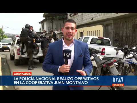 3 personas fueron detenidas en allanamientos realizados en la Coop. Juan Montalvo en Guayaquil