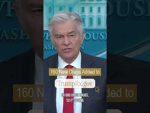 President Trump has worked to add 160 NEW prescription drugs to TrumpRx.gov 💊