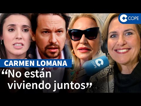 Carmen Lomana revela las sombras de la relación entre Iglesias y Montero: A Irene no le interesa