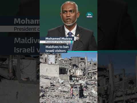 The Maldives government will ban Israelis from the Indian Ocean archipelago #itvnews #maldives