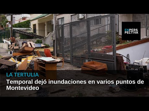 Temporal dejó inundaciones en varios puntos de Montevideo