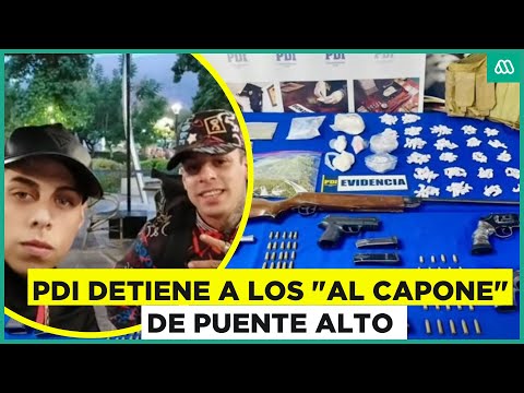 PDI detiene a banda Los Al Capone de Puente Alto: La banda tenía un alto poder de fuego