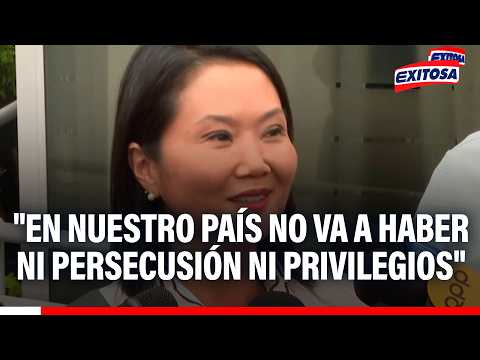 🔴🔵 Keiko Fujimori: "En nuestro país no va a haber ni persecución ni privilegios"