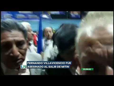 Sicarios asesinaron a tiros al candidato a la presidencia Fernando Villavicencio