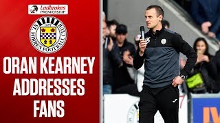 Oran Kearney Addresses Fans after Securing Safety! | Full Time Scenes | Ladbrokes Premiership