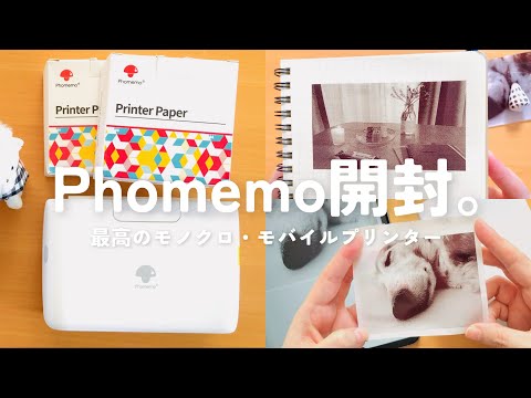 【手帳×プリンター】Phomemo M04S｜スマホでモノクロシール印刷｜ロルバーンと購入品紹介【開封動画】 vlog