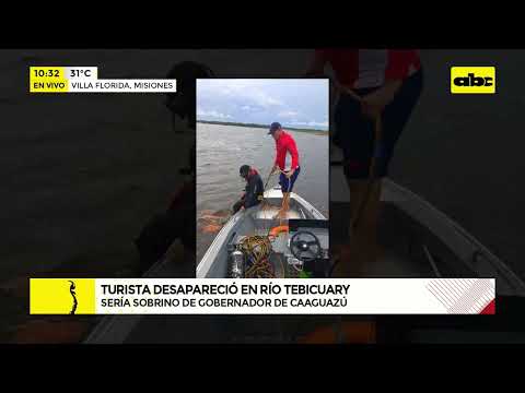 Turista desapareció en Río Tebicuary
