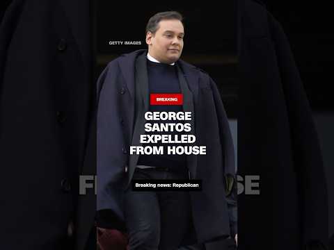 The House of Representatives expels George Santos from Congress in historic vote