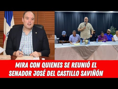 MIRA CON QUIENES SE REUNIÓ EL SENADOR JOSÉ DEL CASTILLO SAVIÑÓN