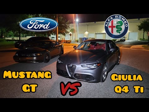 Alfa Romeo Giulia vs 4.6 Mustang GT