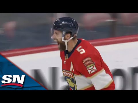 Aaron Ekblad Snipes It On Senators Joonas Korpisalo 19 Seconds In The First Period