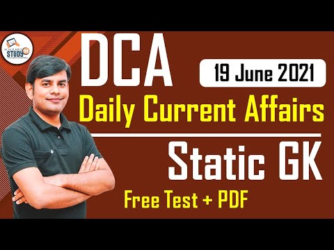 19 June 2021 Current Affairs in Hindi | Daily Current Affairs 2021 | Study91 DCA By Nitin Sir