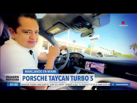 Roberto López Olvera manejó un Porsche Taycan Turbo S en Miami | Noticias con Francisco Zea