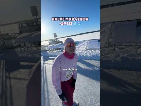 21km hardlopen op een bevroren zee in Lapland!🥶🏃🏼‍♀️💞🇸🇪
