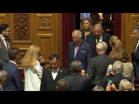 Charles III ovationné à son arrivée au Sénat | AFP Extrait