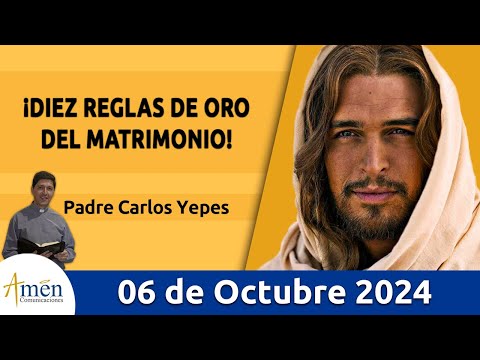 Evangelio De Hoy Domingo 6 Octubre 2024 #PadreCarlosYepes l San Marcos 10, 2-16