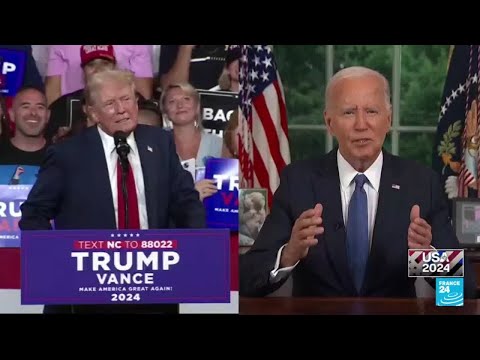 Trump y Biden se pronunciaron por primera vez desde que Kamala Harris es precandidata presidencial