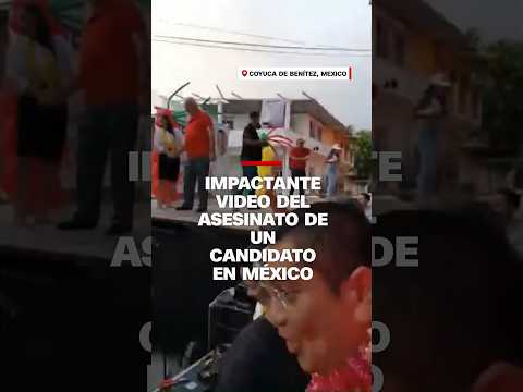 Impactante video del asesinato de un candidato a alcalde en las elecciones de México