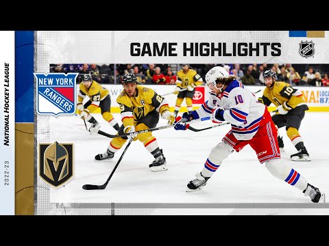 Rangers @ Golden Knights 12/7 | NHL Highlights 2022