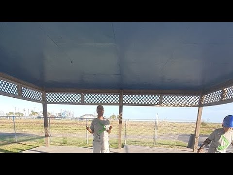 My Kids At The Park Playing With The Hoverboard
