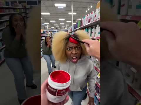 THEY DUMPED IT ON HER <strong>HEAD</strong> IN THE MIDDLE OF THE <strong>STORE</strong> AISLE
