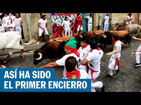 SANFERMINES 2023 | El primer encierro, en directo: ganadería de La Palmosilla | EL PAÍS