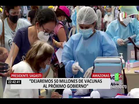 Presidente Sagasti: Dejaremos al Gobierno entrante unas 45 a 50 millones de dosis de vacunas