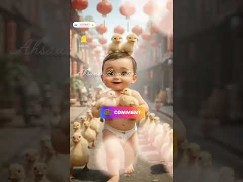 Cutest Baby With Ducklings 🐥 | Adorable Puppies & Baby Dance | Piu Piu Piu Song #cutenessoverload