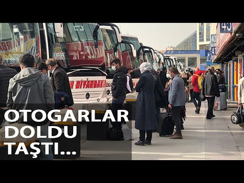Bir Gün Kala Otogarda Tam Kapanma Yoğunluğu Ek Seferler Konuldu