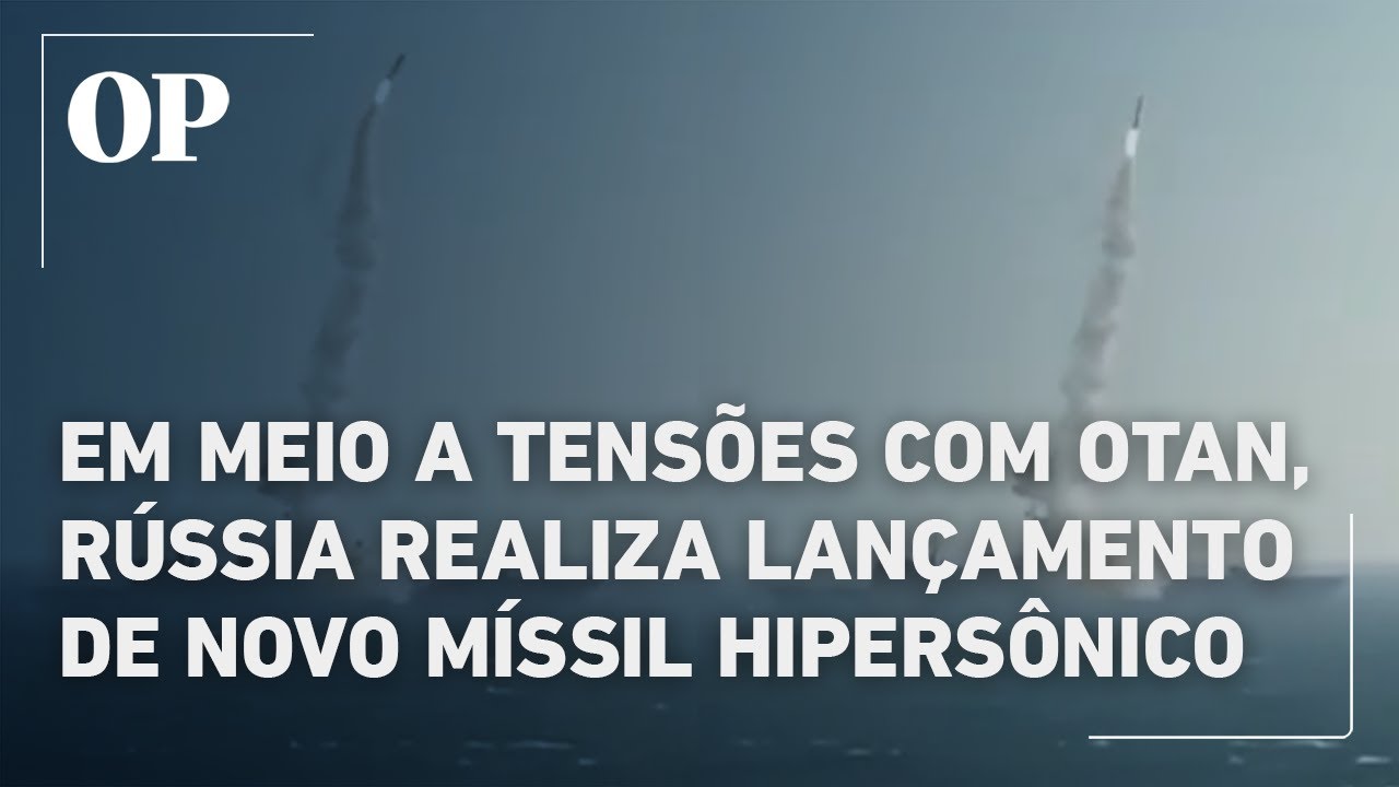 Em meio a escalada de tensões com a OTAN, Rússia divulga vídeo de lançamento de míssil hipersônico