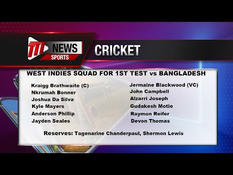 CWI Names Test Squad For Bangladesh Series
