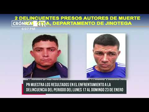 Capturan a 43 delincuentes en Nicaragua