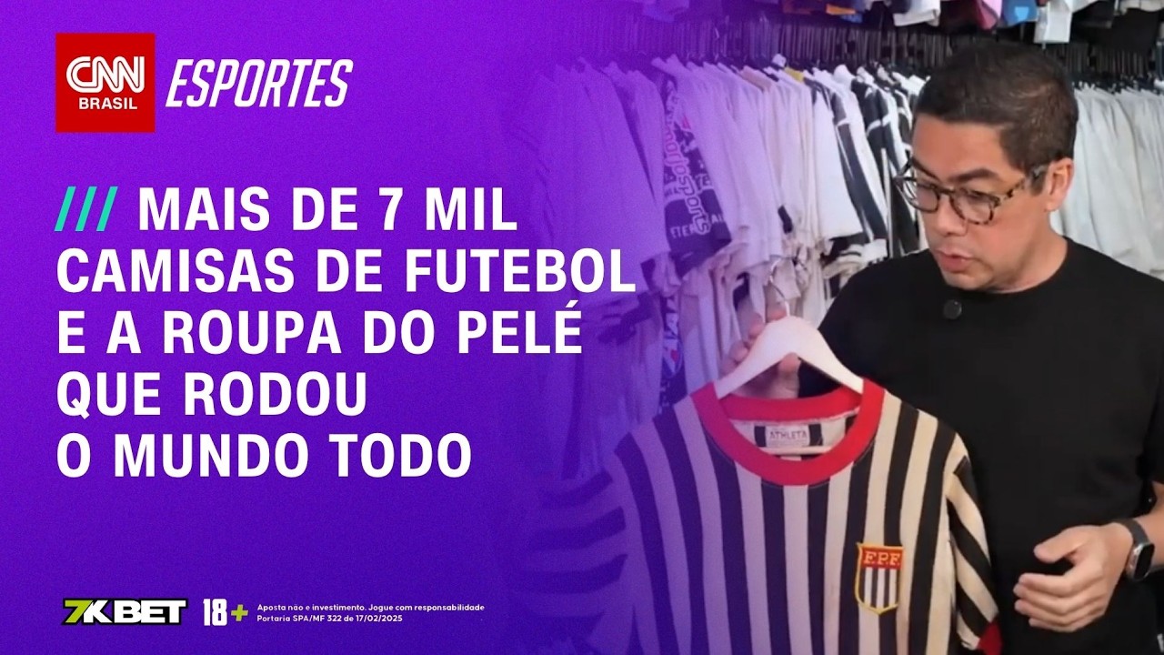 7 MIL CAMISAS: conheça coleção histórica com relíquia usada por Pelé | Essa Tem História