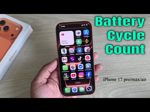 iPhone 17 Pro/Pro Max: How to check battery cycle on iphone?