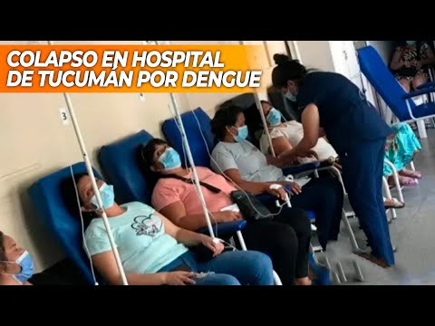 ¡COLAPSADOS! En Tucumán improvisan áreas de internación en pasillos para pacientes con Dengue