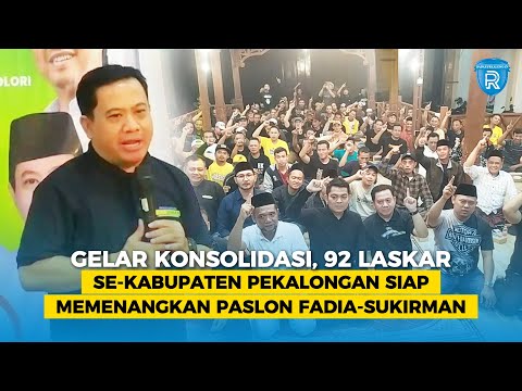 Gelar Konsolidasi, 92 Laskar se-Kabupaten Pekalongan Siap Memenangkan Paslon Fadia-Sukirman