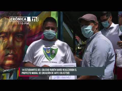Estudiantes de Managua realizan proyecto sobre Mural de Arte Colectivo - Nicaragua