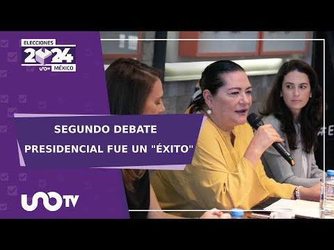Guadalupe Taddei valora como positivo segundo debate presidencial, va por un tercero mejor