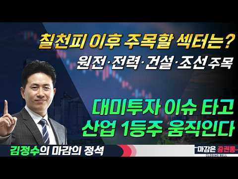 7000 넘어선 코스피/이제 시장 화두는 ‘대미투자’ #코스피 #코스닥 #대미투자 #반도체 #삼성전자 #SK하이닉스 #원전 #전력 #건설 #조선 #<strong>김정수</strong>
