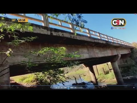 Villa Ygatimí: Temen derrumbe de puente