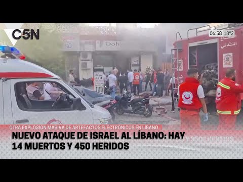 NUEVO ATAQUE de ISRAEL al LÍBANO por medio de WALKIE-TALKIES y BÍPERES