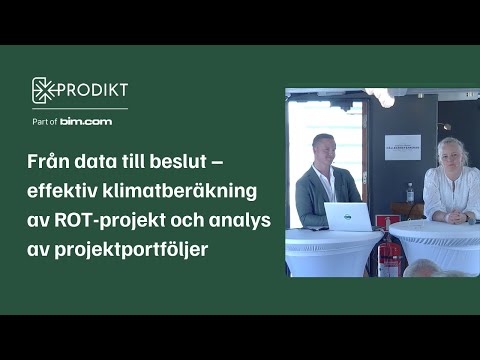 Från data till beslut – effektiv klimatberäkning av ROT-projekt och analys av projektportföljer