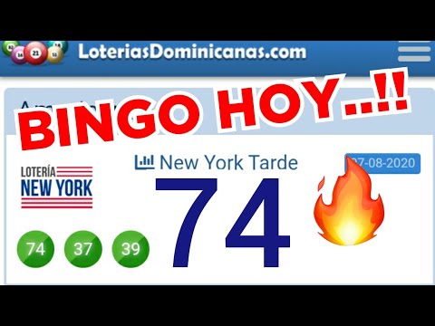 VAMOS CON FE..!! BINGO hoy...!! ( 74 ) loteria NEW YORK TARDE..! LOS NÚMEROS QUE MÁS SALEN HOY.