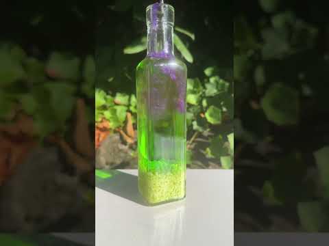 Making my new Glow in the Dark Witch's Brew Halloween potion bottle!