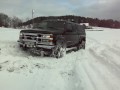 Chevy Pickups driving in the snow 5