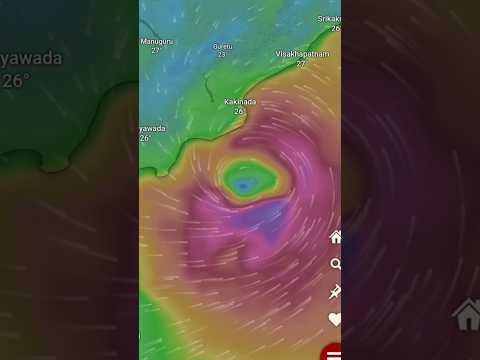 భయపెడుతున్న మొంథా తుఫాన్ #viral #cyclone #short #badluck #pudimadaka #localboynaveen